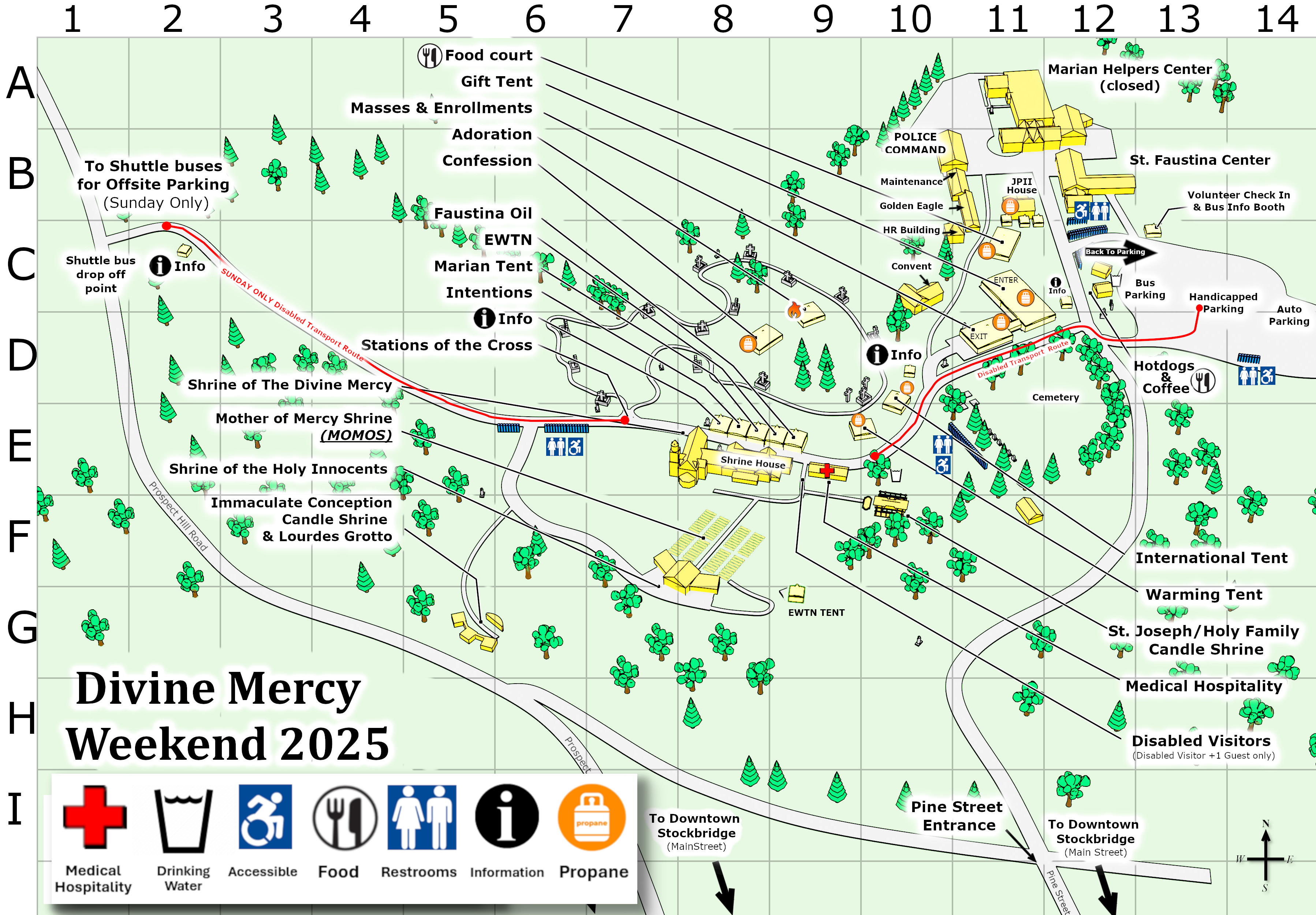 DMS Event Map Coordinator Grid | The National Shrine of The Divine Mercy